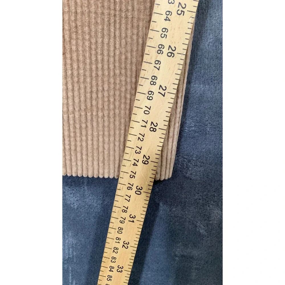 Aerie Aerie Corduroy Kick Flare Overalls Tan Jumpsuit XXL New